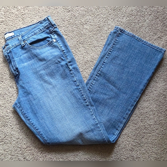 Levi's 515 Women's Bootcut Denim Blue Jeans, Size 16L Embellished Pockets - Picture 1 of 10